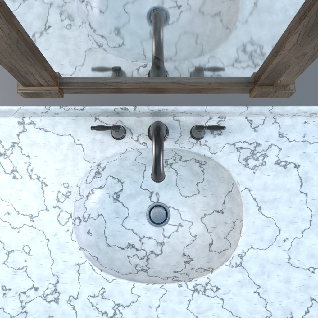 Bathroom sink (procedural marble) preview image 2